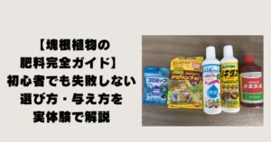 【塊根植物の肥料完全ガイド】初心者でも失敗しない選び方・与え方を実体験で解説のトップ画