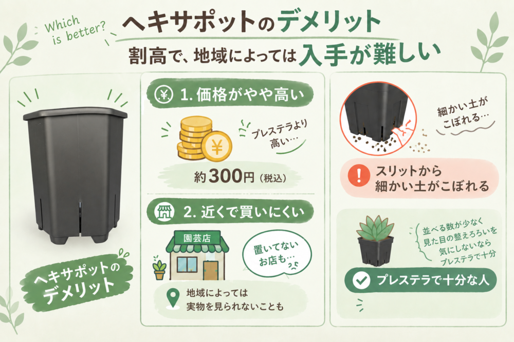 【デメリット】割高で、地域によっては手に入りにくい