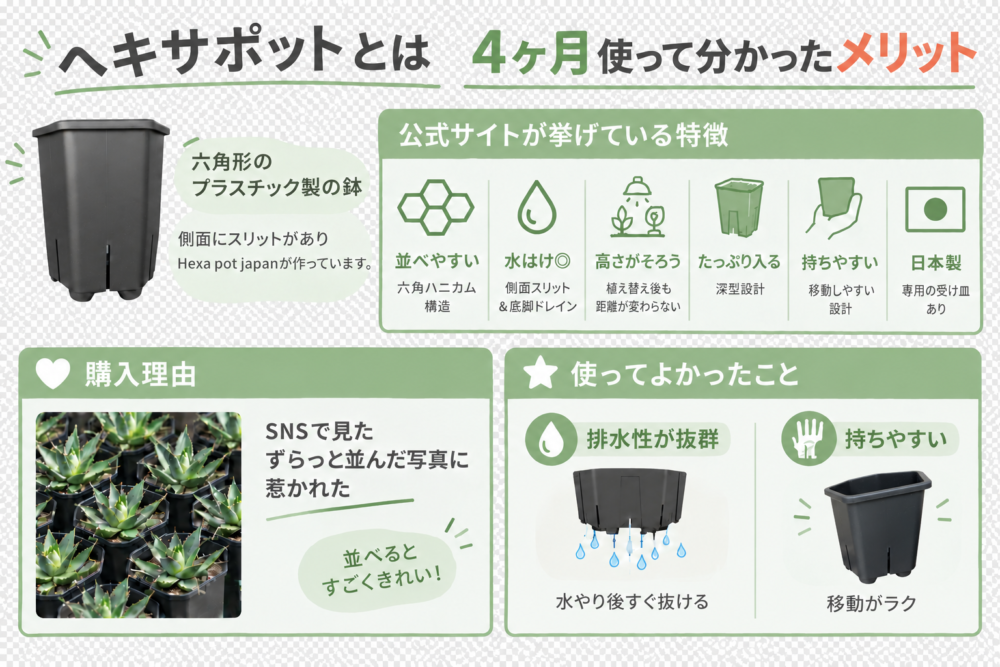 【ヘキサポットとは】4ヶ月使って分かったメリット